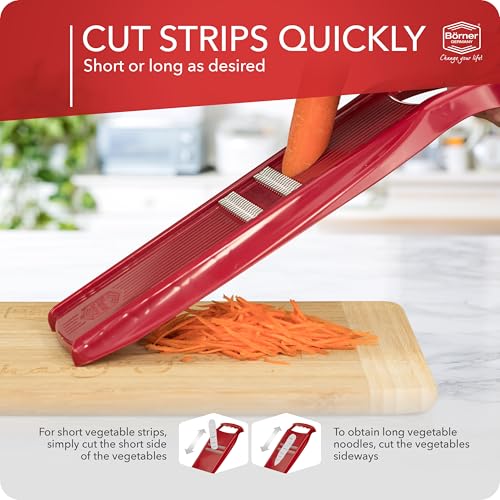 Börner BORNER Roko PowerLine | Vegetable Grater Börner - Quality Made in Germany, Color:Red - Image 5