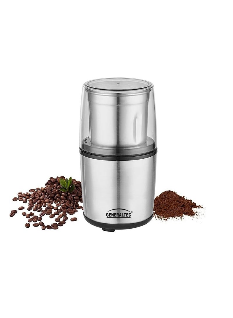 GENERALTEC Generaltec 200W Coffee Mill with 75g Removable Grinder jar and Stainless Steel Durable Blade  - Image 2