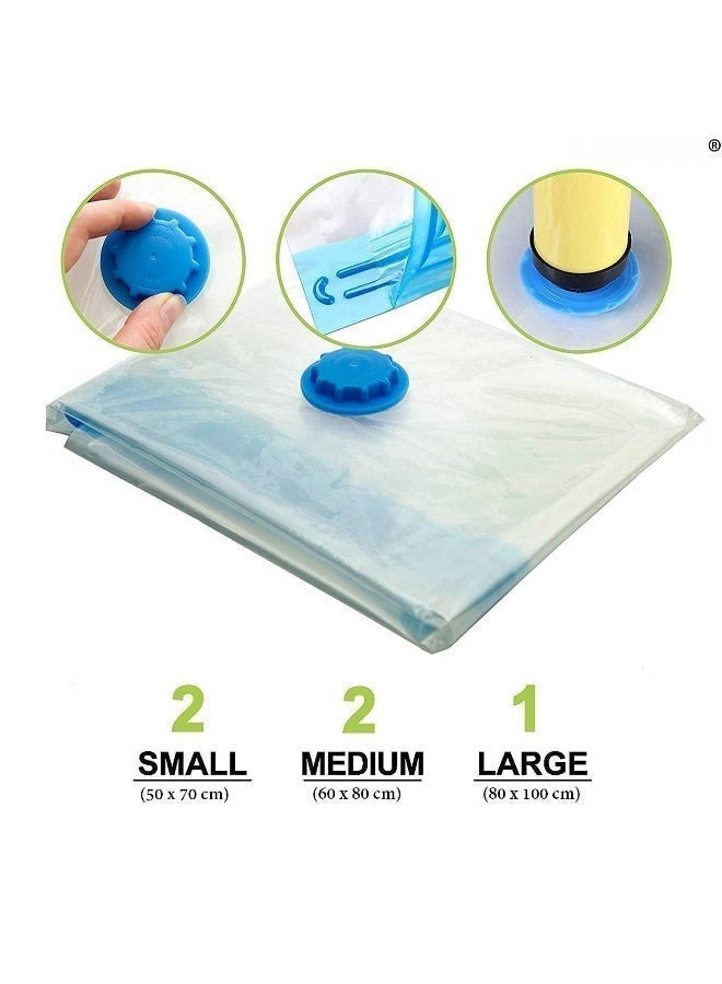 Lazer Vacuum Bags Set for Travel - 5 Pack - Image 3