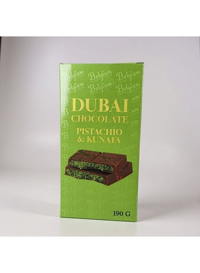 Milk Chocolate Bar With Kunafa & Pistachio - Image 2