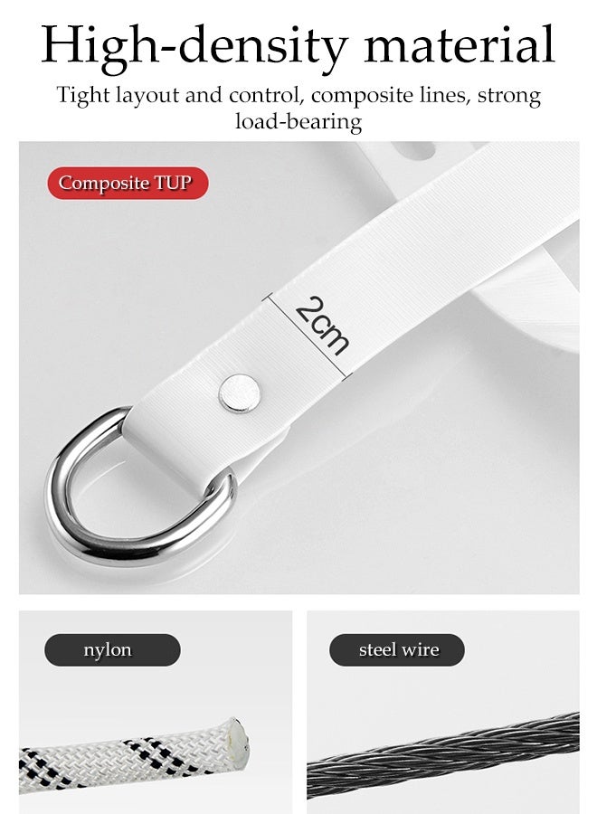 DUNISO Indoor And Outdoor Retractable Clothesline,Without Punching, Wall-Mounted Laundry Drying Rack, Dryer Clothes Line with Adjustable 4.2m Rope,180° Free Folding - Image 5