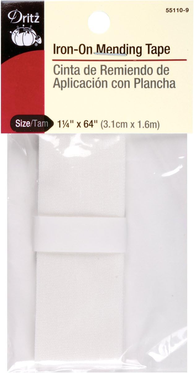 Dritz شريط ترميم دريز بالحرارة 114 × 64 1 قطعة أبيض - Image 1