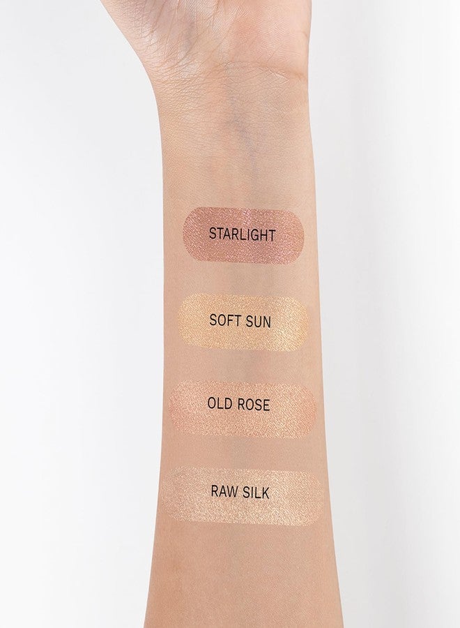 PAC Killer Glow Powder Highlighter Raw Silk | Micro Pearls | Champagne Gold Luminous HD Shine - Image 2