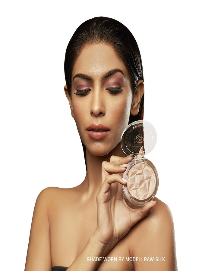 PAC Killer Glow Powder Highlighter Raw Silk | Micro Pearls | Champagne Gold Luminous HD Shine - Image 5