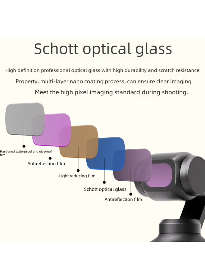 Dji Osmo Pocket 3 Filter Polarizing Wide Angle Macro Accessory Lens Third Generation Camera Lens Digital Computer Camera Filter-Color:Om3 Cb-6in1 (beauty And Soft Light) Jsr-1909-32  - Image 3