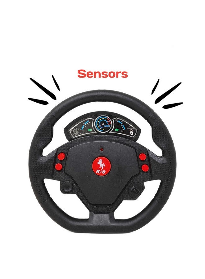 Negi 1:22 4FCT Remote Control Car with Gravitational Induction Control ,High Speed ,LED Lights & Steering Wheel Remote for Kid - Image 2