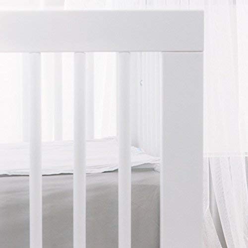 QuickZip Crib Extra Zip-On Sheet (SecureFit Wraparound Base Not Included) - Faster, Safer, Easier Baby Crib Sheets - White 100% Cotton - Fits All Standard Crib Mattresses - Image 2