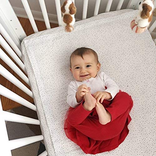 QuickZip Crib Extra Zip-On Sheet (SecureFit Wraparound Base Not Included) - Faster, Safer, Easier Baby Crib Sheets - White 100% Cotton - Fits All Standard Crib Mattresses - Image 4