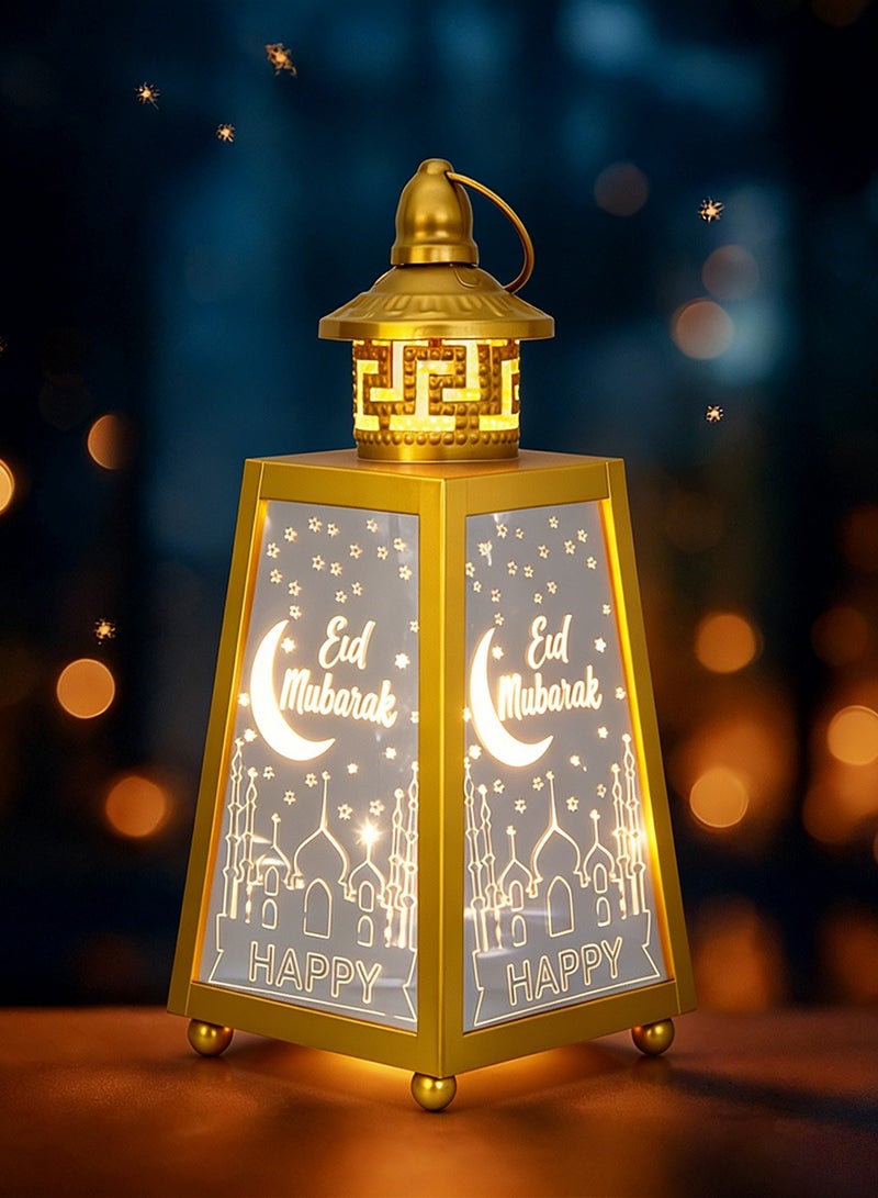 VUCATIN Ramadan Lantern Large Eid Mubarak Lantern Moon Star Hanging LED Lantern for Home Patio Table Wedding Centerpiece Festival Decoration - Image 1