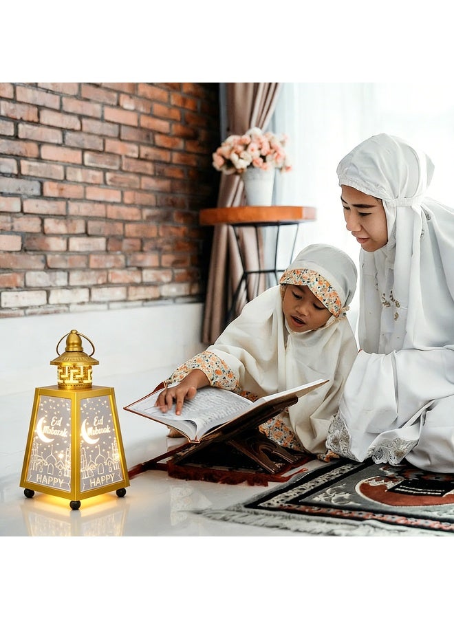 VUCATIN Ramadan Lantern Large Eid Mubarak Lantern Moon Star Hanging LED Lantern for Home Patio Table Wedding Centerpiece Festival Decoration - Image 3