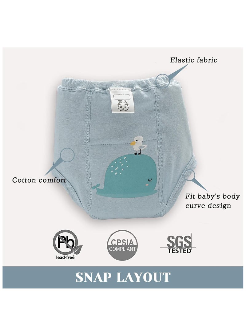 سروال تدريب الأطفال 2 قطعة، ملابس داخلية تدريبية للأطفال من 2-4 سنوات للأولاد والبنات، سروال تدريب قطن قوي الامتصاص - Image 5