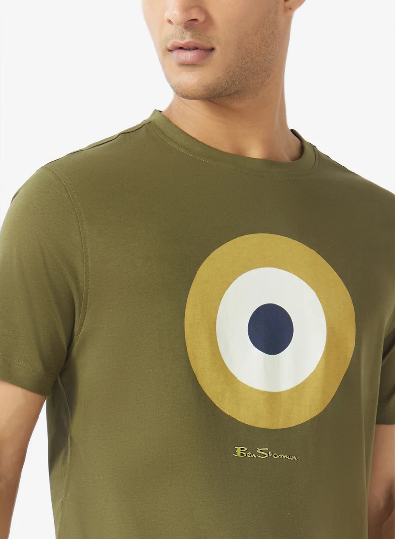 Ben Sherman  Printed Crew Neck T-Shirt for Men | Best Price UAE