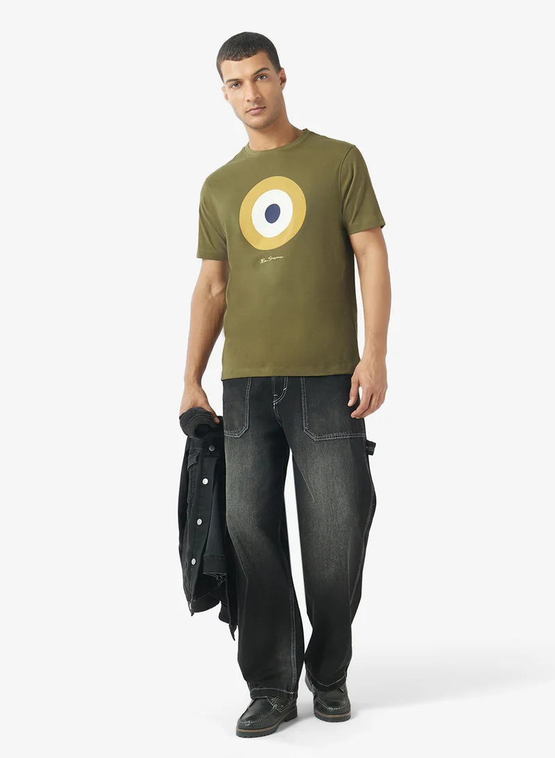 Ben Sherman  Printed Crew Neck T-Shirt for Men | Best Price UAE