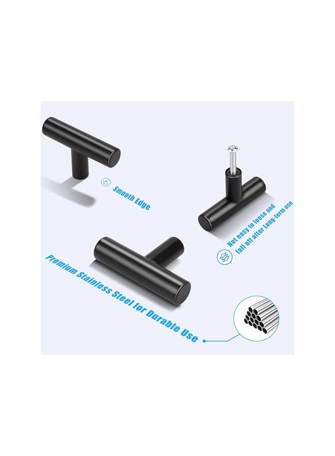 PROMASS promass Cabinet Pulls Stainless Steel Kitchen Drawer Pulls Cupboard Handles Cabinet Handles,4 Pack,Matte Black - Image 4