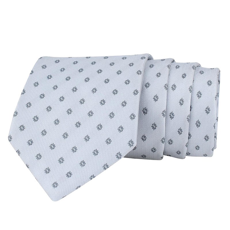 Kovove Kavove Classy Polka Dot Cyan Necktie For Men - Image 1