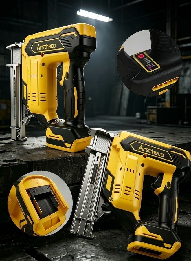 Arstheco 21V Brushless Cordless Nail Gun | Dual Function Brad Nailer & Stapler | Heavy Duty Power Tool - Image 5