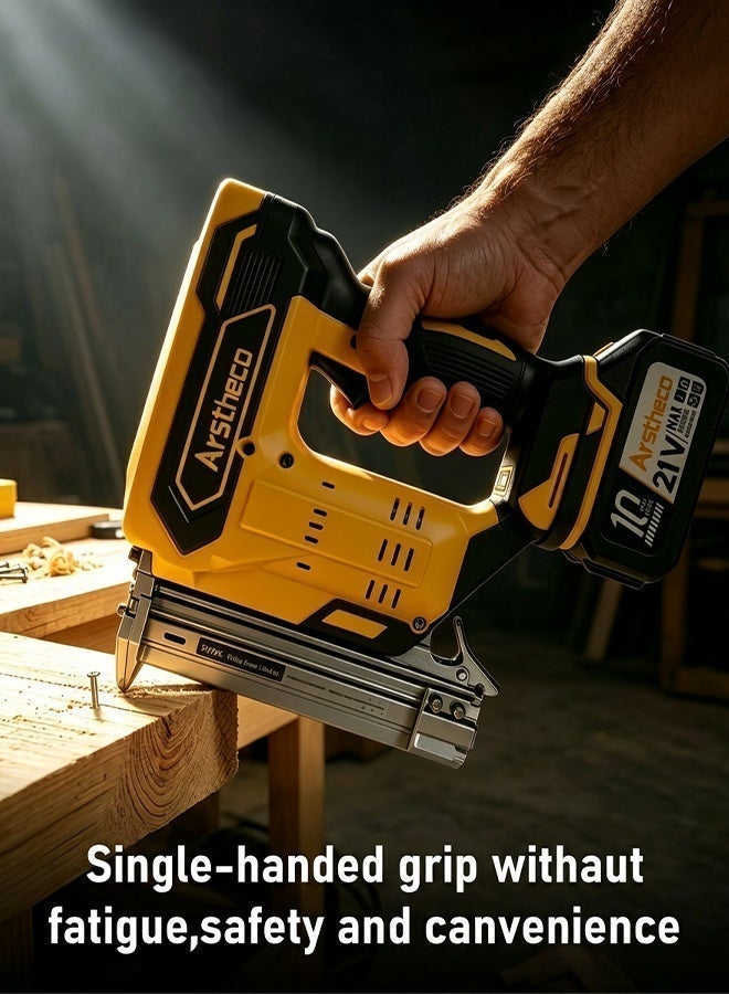 Arstheco 21V Brushless Cordless Nail Gun | Dual Function Brad Nailer & Stapler | Heavy Duty Power Tool - Image 4