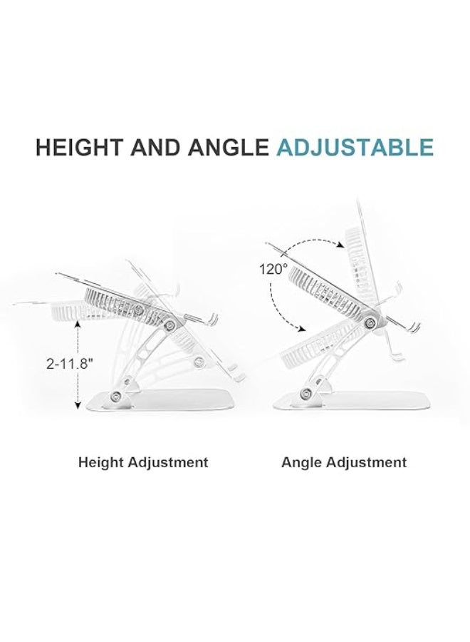 Ergonomic Foldable Laptop Cooling Stand - Adjustable Height Riser with 3 Speed Fan - Practical Pad for 10-15'' Notebooks - Daily Use - Image 2