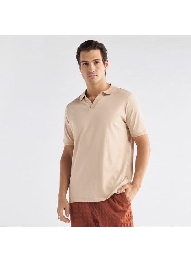 FAV Solid Polo T-shirt with Short Sleeves  - Image 1