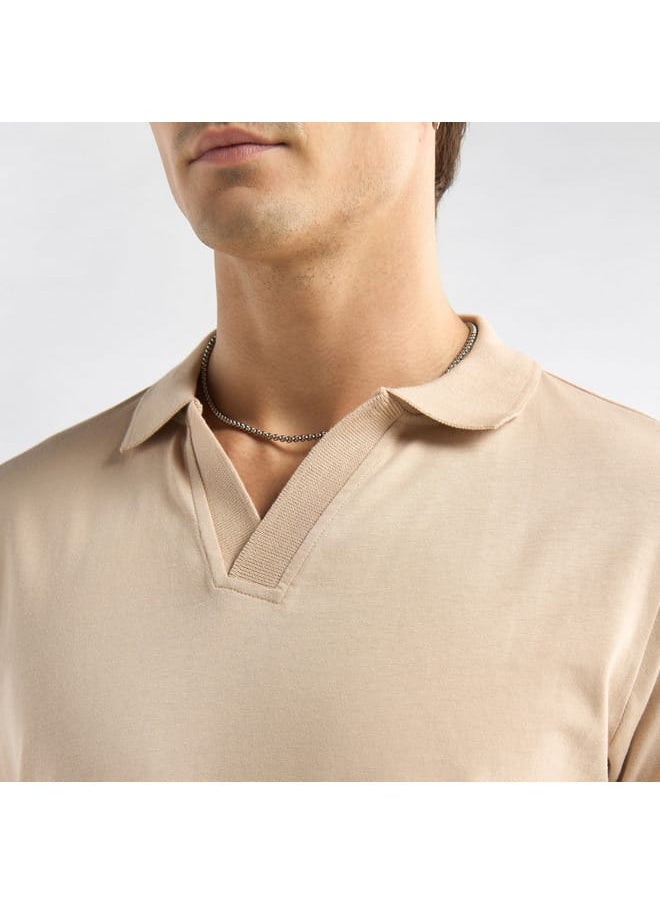 FAV Solid Polo T-shirt with Short Sleeves  - Image 4
