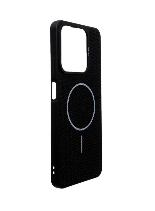 Plastic Back Cover For Realme C63, Black - Image 3