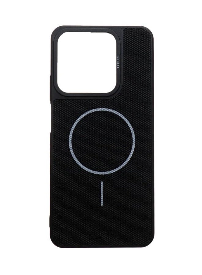 Plastic Back Cover For Realme C63, Black - Image 1