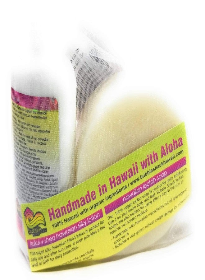 Bubble Shack Hawaii Mini Lotion and Loofah Soap Gift Set (Pikake Leis) - Image 2