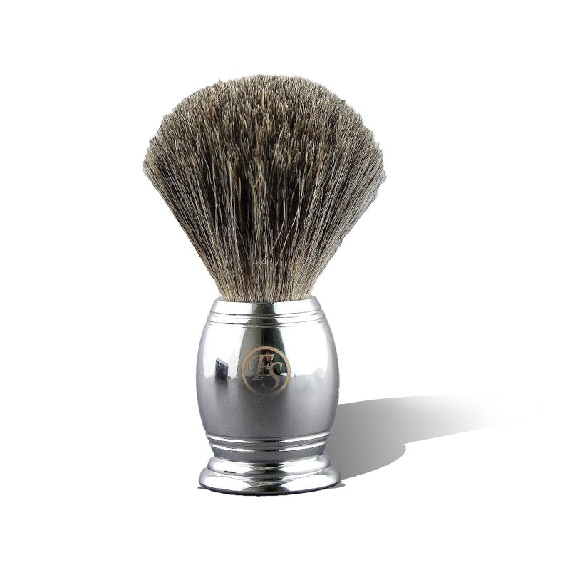 Frank FS shaving Shaving Brush for Men Synthetic hair Chrome Metal Best Brush for Personal and Professional Shaving Hair Salon Tool Gifts for Friends For Fathers Day knot size 20mm