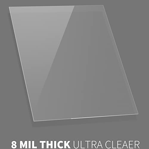 Binditek 100 Pack 8 Mil Ultra Clear Report Covers, Polythylene Terephthalate, 8.5 x 11 Inches, Letter Size, Square Corners, Un-Punched, for Students and Coworkers - Image 2