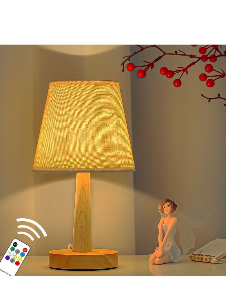 XiuWoo Nordic Style Decorative Table Lamp Creative Bedroom Bedside Lamp Dimming Remote Control LED Night Light  - Image 1