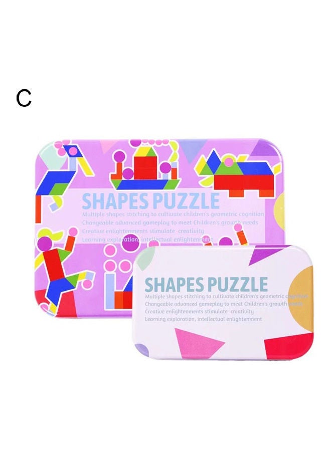 NIBEMINENT Wooden Card Shape Puzzle Set - Image 1