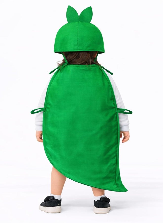 Nic Fruit And Vegetable Fancy Dress Costume For Kids | Fruit Shape Cutout For Childs | Healthy Fruits Dress (Jumpsuit Not Include) (Green Chilli, 7-8 Years) - Image 2