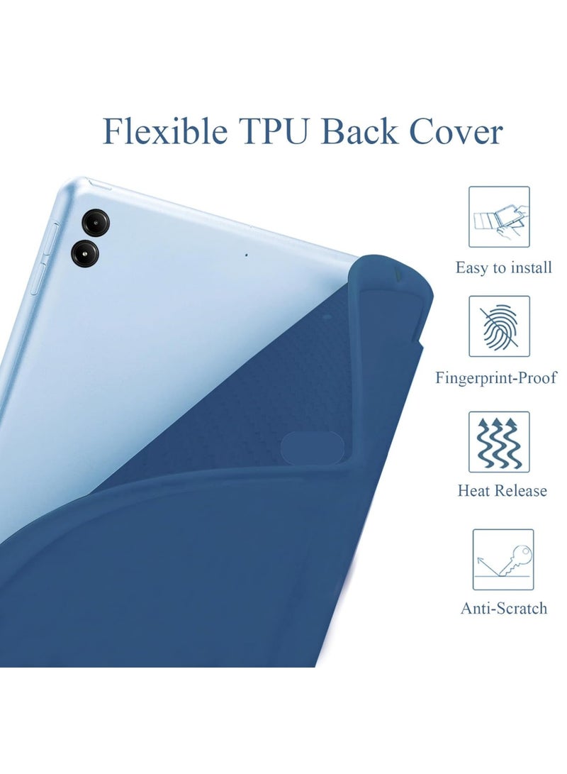 Captaintech Case for Xiaomi Redmi Pad Pro 12.1 inch 2024 Released Soft TPU Matte Back Cover with Pencil Slot Standing Folio Slim Lightweight Shell Protective Smart Cover  - Image 5