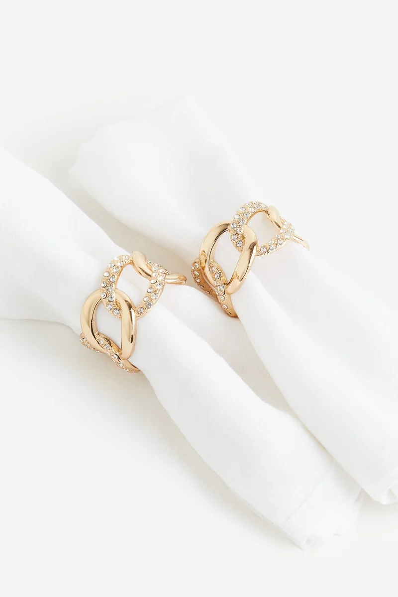 H&M 2-Pack Metal Napkin Rings