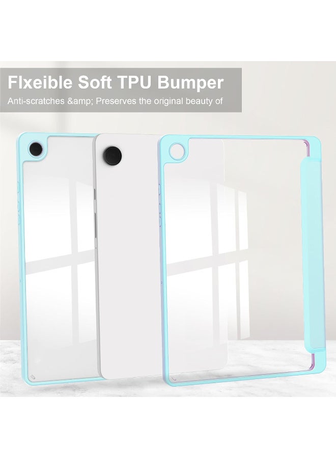 Tablet Case for Samsung Galaxy TAB A9+/A9 Plus 11 inch, Slim Tri-Fold Cover with Pen Holder, Shockproof Cover with Clear Back Shell for Galaxy TAB A9+/A9 Plus 2023, Auto Wake/Sleep - Image 3