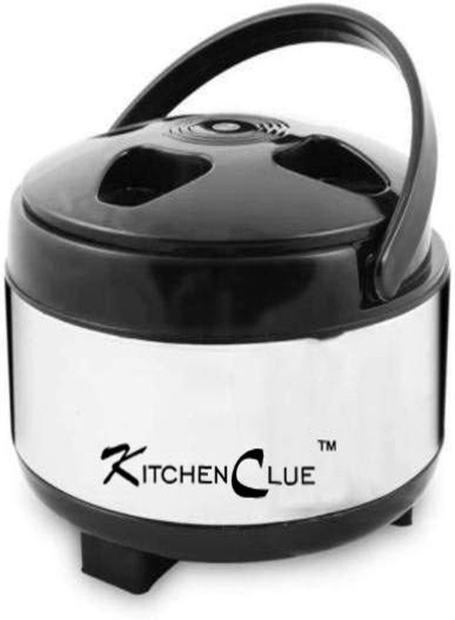 KITCHEN CLUE Stainless Steel Thermoware Casseroles for Keeping Food hot with Easy to Carry Handle, PUF Insulation in Elegant Steel Finish - Image 4