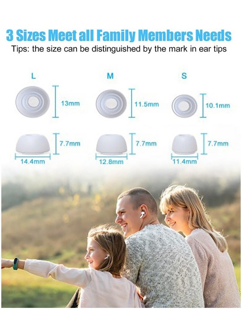12 Pieces Silicone Ear Buds Compatible with AirPods Pro and AirPods Pro 2, Replacement Ear Buds with Portable Storage Box  - Image 2
