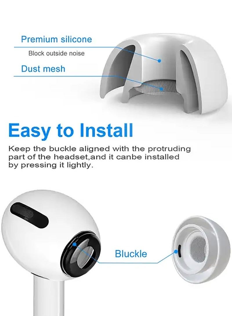 12 Pieces Silicone Ear Buds Compatible with AirPods Pro and AirPods Pro 2, Replacement Ear Buds with Portable Storage Box  - Image 4