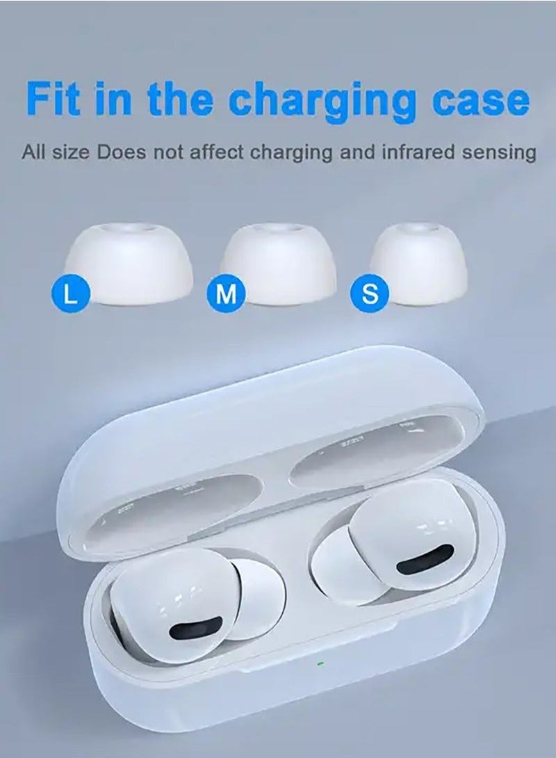 12 Pieces Silicone Ear Buds Compatible with AirPods Pro and AirPods Pro 2, Replacement Ear Buds with Portable Storage Box  - Image 5