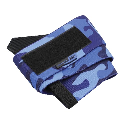PR Personal Record Elbow Wraps for Weightlifting - Heavy Duty Construction, 25% More Elasticity, Reinforced Stitching, Extra Wide Fastener, Easy to Adjust, (Blue Camo) - Image 5