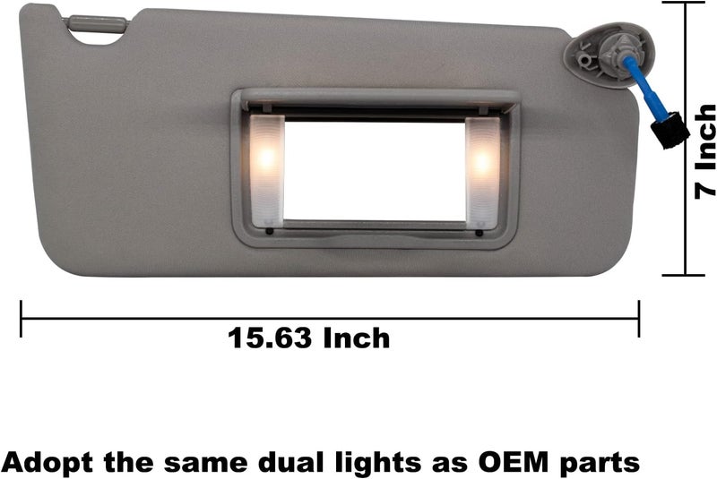 NHILES Right Passenger Sun Visor for Honda Accord - Image 4