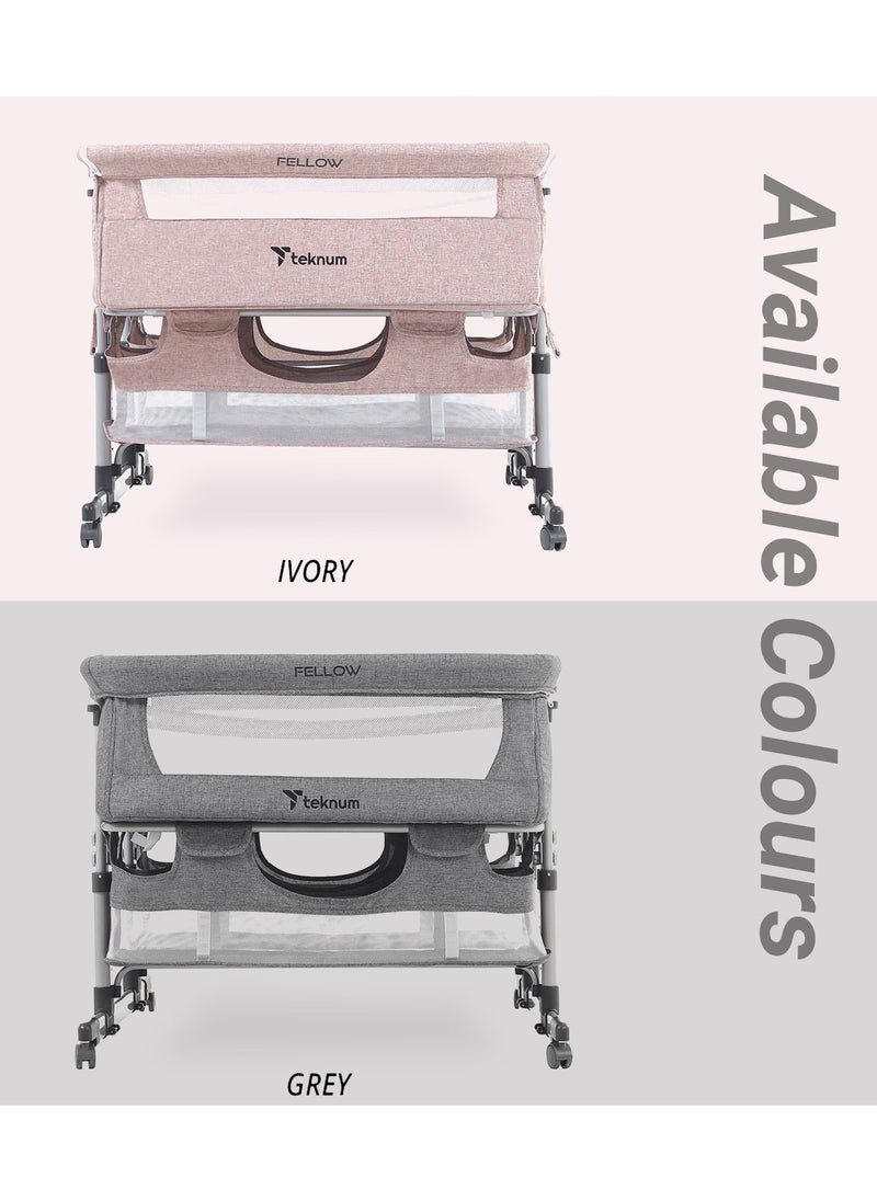 Twin Bed Side Fellow Horizontally Adjustable Base - Grey, 95x90x88 Cm - pzsku/Z19EE8793F02D575FD314Z/45/_/1685945188/d6ef7c7f-c119-4601-a1e2-79f08ad4c65b