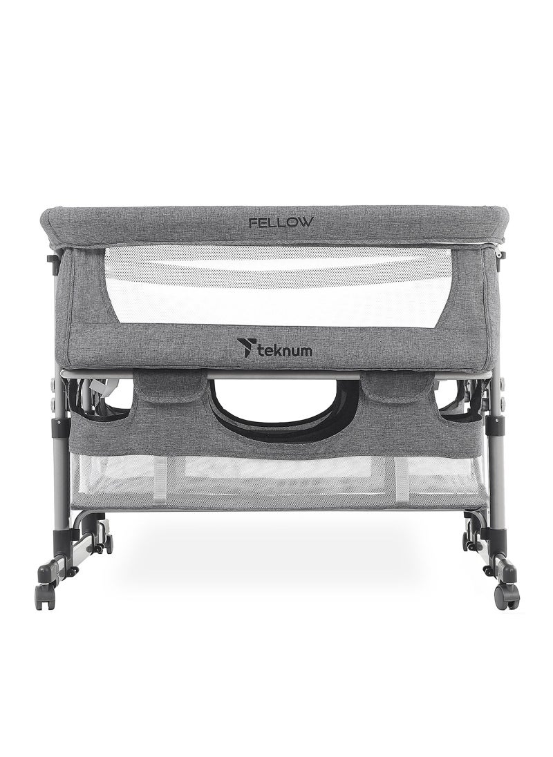 Twin Bed Side Fellow Horizontally Adjustable Base - Grey, 95x90x88 Cm - pzsku/Z19EE8793F02D575FD314Z/45/_/1685945190/68c30a70-8531-4ba7-9ca4-ca2db4a2309c