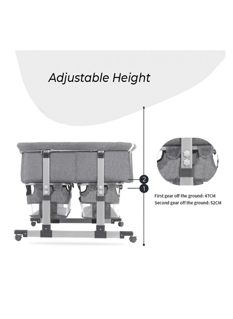 Twin Bed Side Fellow Horizontally Adjustable Base - Grey, 95x90x88 Cm - pzsku/Z19EE8793F02D575FD314Z/45/_/1685945192/8d5d9f8e-b6dc-417f-a7f8-23c042324d93