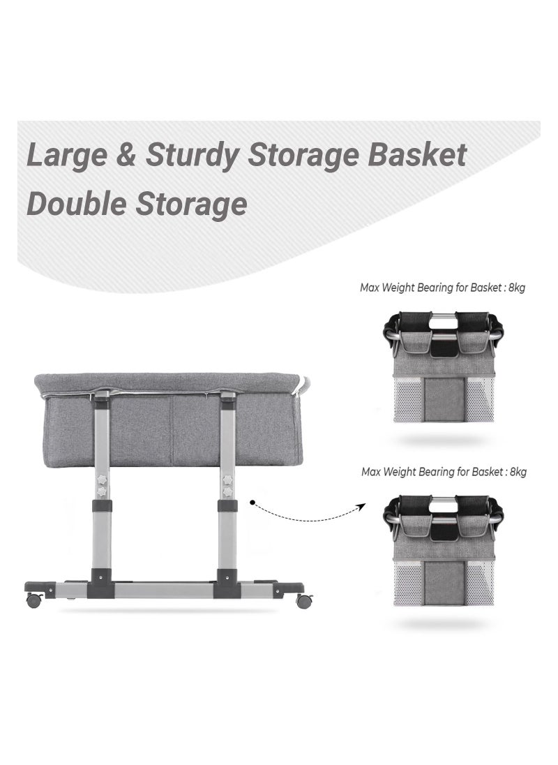 Twin Bed Side Fellow Horizontally Adjustable Base - Grey, 95x90x88 Cm - pzsku/Z19EE8793F02D575FD314Z/45/_/1685945193/f9c7d11b-82c0-41a5-aae7-8cc1c582d048