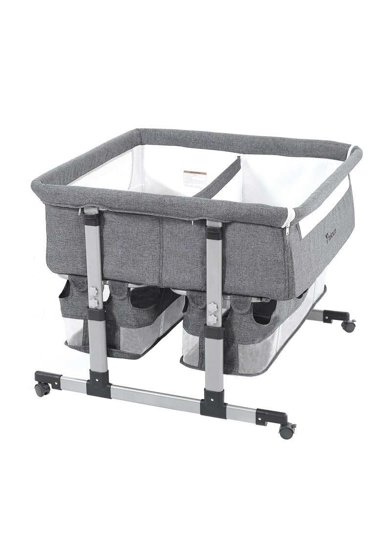 Twin Bed Side Fellow Horizontally Adjustable Base - Grey, 95x90x88 Cm - pzsku/Z19EE8793F02D575FD314Z/45/_/1687244013/39de6643-2aa5-461c-95fb-cccaa5390049