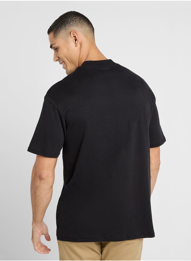 TOPMAN Oversized Fit Zip Detailed  Polo  - Image 2