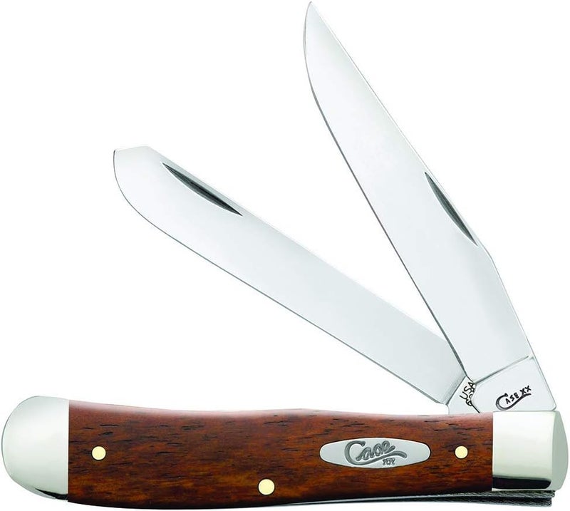 Case WR XX Pocket Knife Chestnut Smooth Bone Trapper Item #28707 - (6254 SS) - Length Closed: 4 1/8 Inches - Image 1