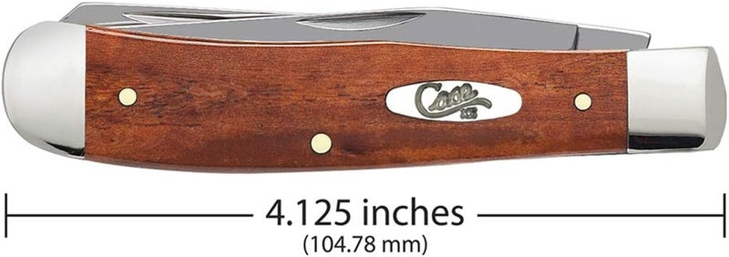 Case WR XX Pocket Knife Chestnut Smooth Bone Trapper Item #28707 - (6254 SS) - Length Closed: 4 1/8 Inches - Image 2