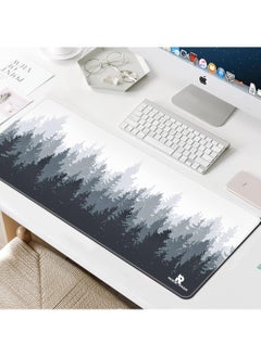 Rock Pow Large Mouse Pad Extended Gaming Mouse Pad Non-Slip Rubber Base Mouse pad Office Desk Mat Smooth Cloth Surface Keyboard Mouse Pads for Computers (800 * 300 * 3mm)Forest  - Image 2